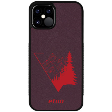 Leather Case - berry - The forest
