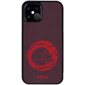 Leather Case - berry - Mrs Ostrovia fox