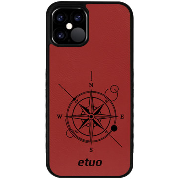 Leather Case - red - Compass