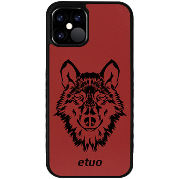 Leather Case - red - Wolf