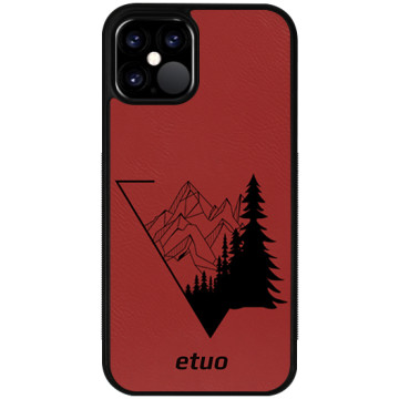 Leather Case - red - The forest