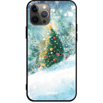 Etui na telefon - casey Soft Flex Design - Merry Christmas - Anna Maria Draws Christmas tree - czarny