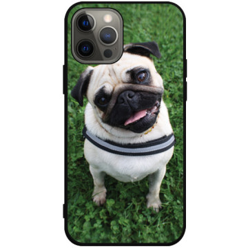 Phone case - casey Soft Flex Design - Funny Animals - Funny Pug - black