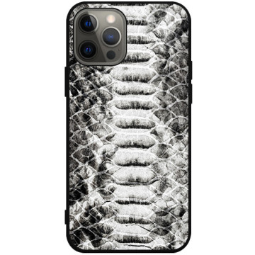 Phone case - casey Soft Flex Design - Animal Pattern - Monochrome snake - black