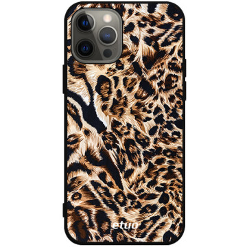 Phone case - casey Soft Flex Design - Animal Pattern - Case in leopard print - black
