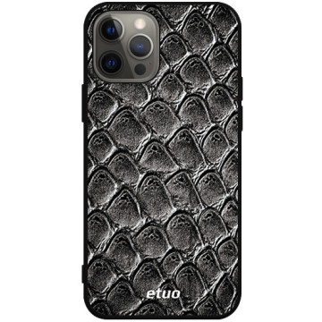 Phone case - casey Soft Flex Design - Animal Pattern - Crocodile effect - black