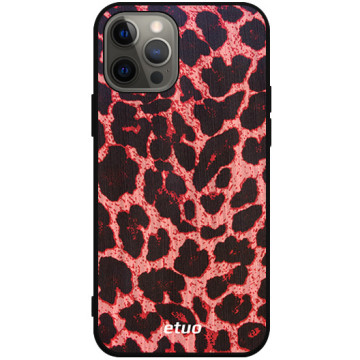 Phone case - casey Soft Flex Design - Animal Pattern - Pink leopard print - black
