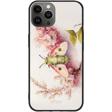 Etui na telefon - casey Soft Flex Design - Bloom & Buzz - Flower moth - czarny