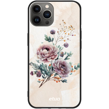 Etui na telefon - casey Soft Flex Design - Bloom & Buzz - Vintage Summer Flowers - czarny