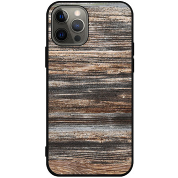 Phone case - casey Soft Flex Design - Wood - Exotic wood - black