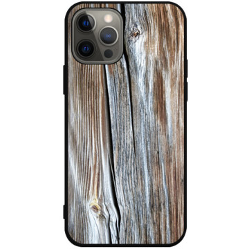 Phone case - casey Soft Flex Design - Wood - Natural wood - black
