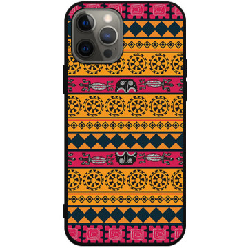 Phone case - casey Soft Flex Design - Folk & Dreamcatcher - Aztec folk - black