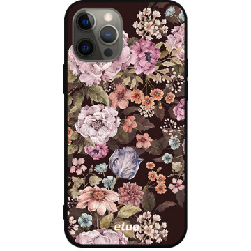 Etui na telefon - casey Soft Flex Design - Flora - Kasiags Dark Floral Romantic - czarny