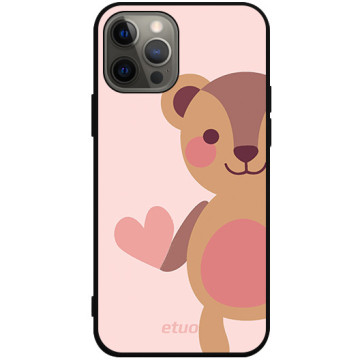 Phone case - casey Soft Flex Design - Forever Young - Cute bear - black