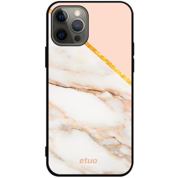 Phone case - casey Soft Flex Design - Chic Design - Beige Case - black