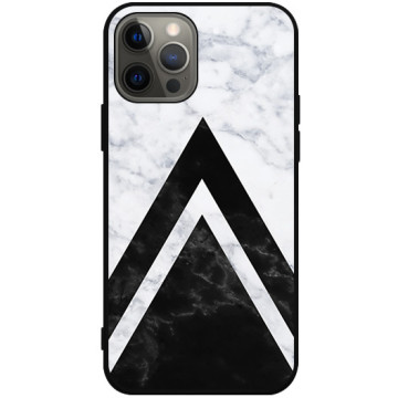 Phone case - casey Soft Flex Design - Geometric - Geometric marble - black