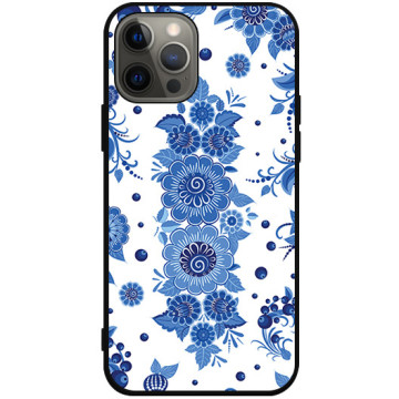 Phone case - casey Soft Flex Design - Folk - People's flowers - black