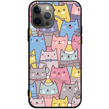 Phone case - casey Soft Flex Design - Saint Nicholas Gift - Santa Claus cats - black