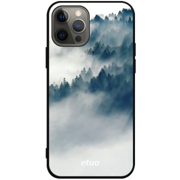 Phone case - casey Soft Flex Design - Natural - Mountain fog - black