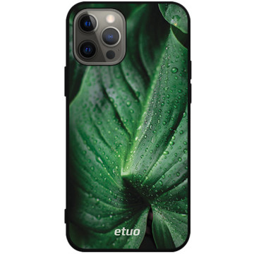 Phone case - casey Soft Flex Design - Natural - A drop of dew - black