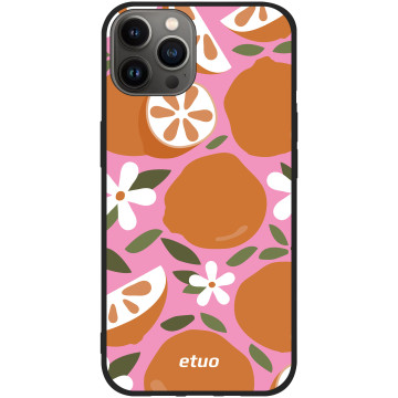 Etui na telefon - casey Soft Flex Design - Summer taste - monikaweronika.art Oranges - czarny