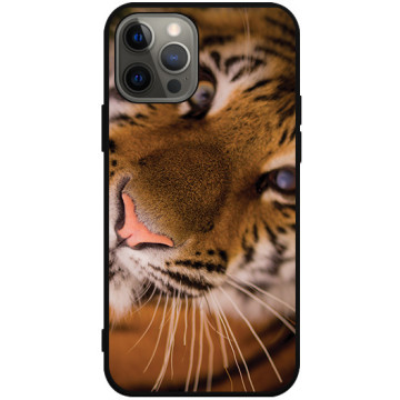 Phone case - casey Soft Flex Design - Tiger - Tiger Head - black