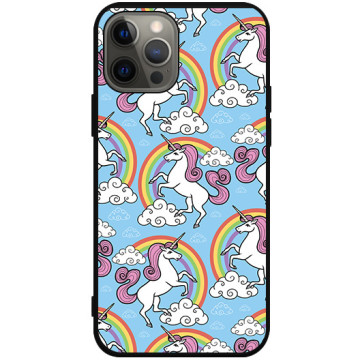 Phone case - casey Soft Flex Design - Unicorn - Pink Unicorns - black