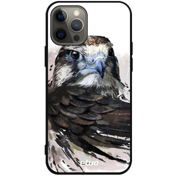 Phone case - casey Soft Flex Design - Wild Animals - Watercolor Buzzard - black