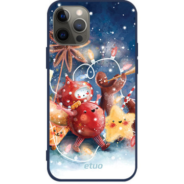 Etui na telefon - casey Soft Flex Design - Merry Christmas - Anna Maria Draws Christmas orchestra - granatowy