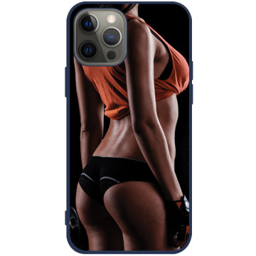 Phone case - casey Soft Flex Design - Gift for boyfriend - Fit girl - navy blue