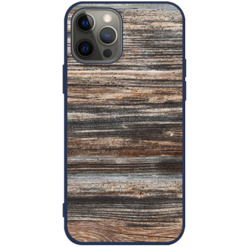 Phone case - casey Soft Flex Design - Wood - Exotic wood - navy blue