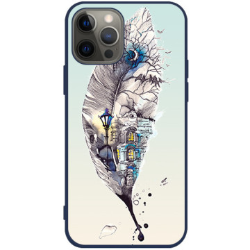 Phone case - casey Soft Flex Design - Folk & Dreamcatcher - Fairytale pen - navy blue