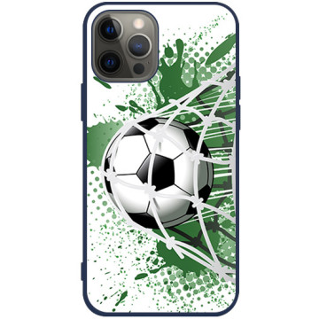 Phone case - casey Soft Flex Design - Football - Soccer football - navy blue