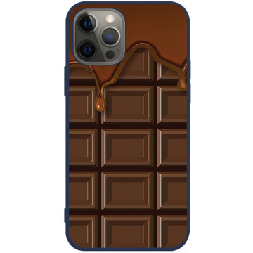 Phone case - casey Soft Flex Design - Food Porn - Melted chocolate - navy blue