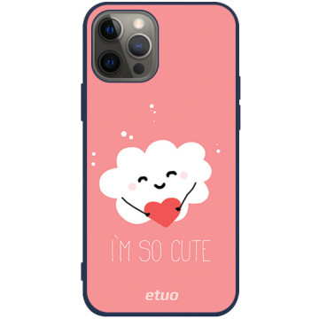 Phone case - casey Soft Flex Design - Forever Young - Cloud - navy blue
