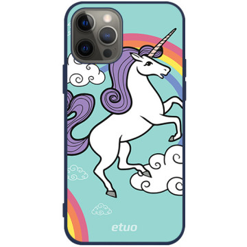 Phone case - casey Soft Flex Design - Forever Young - Case of the Unicorn - navy blue