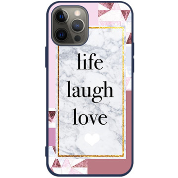 Phone case - casey Soft Flex Design - Chic Design - Love Marble - navy blue