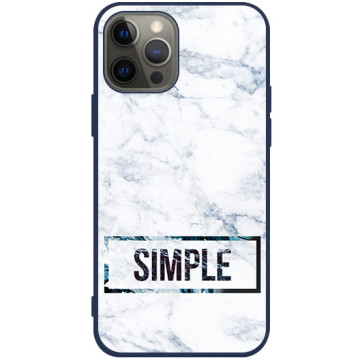 Phone case - casey Soft Flex Design - Chic Design - Simple Marble - navy blue