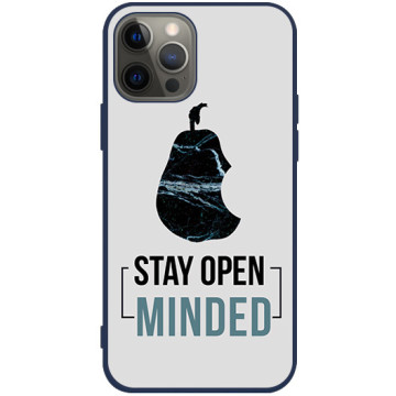 Phone case - casey Soft Flex Design - Chic Design - Open Mind - navy blue