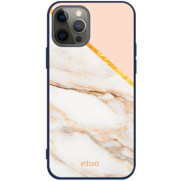 Phone case - casey Soft Flex Design - Chic Design - Beige Case - navy blue