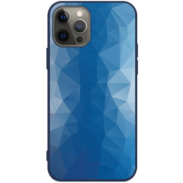 Phone case - casey Soft Flex Design - Geometric - Abstract Triangles - navy blue