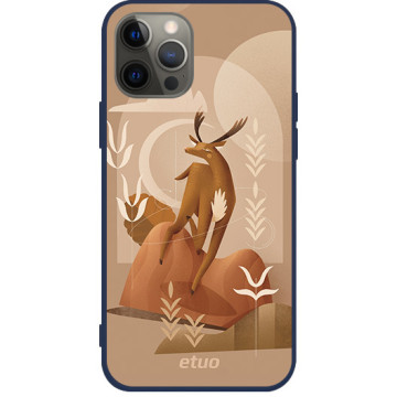 Etui na telefon - casey Soft Flex Design - Autumn melancholy - Sandra Chojecka Autumn in the forest - granatowy