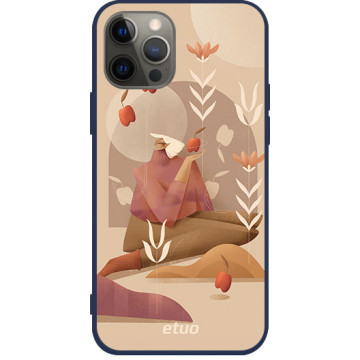 Etui na telefon - casey Soft Flex Design - Autumn melancholy - Sandra Chojecka Autumn dreams - granatowy