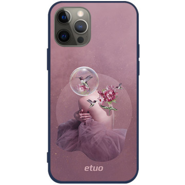 Etui na telefon - casey Soft Flex Design - Collages - Kamila Lenarcik A mysterious ballerina - granatowy