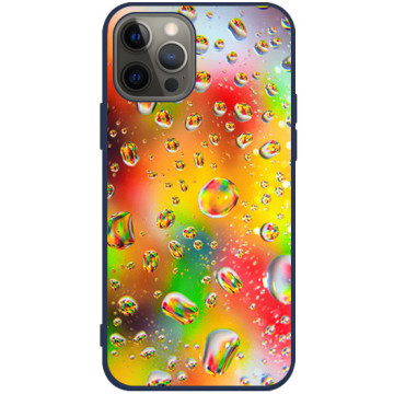 Phone case - casey Soft Flex Design - Gift for Children's Day - Rainbow drops - navy blue