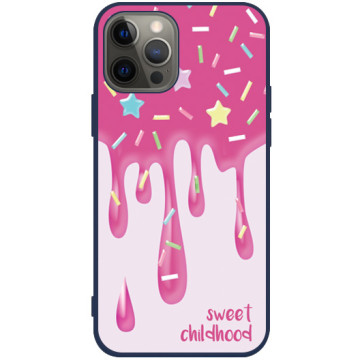 Phone case - casey Soft Flex Design - Gift for Children's Day - Pink icing - navy blue