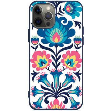 Phone case - casey Soft Flex Design - Folk - Folk pattern - navy blue