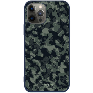 Phone case - casey Soft Flex Design - Military - Moro cadpat - navy blue