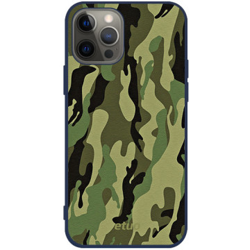 Phone case - casey Soft Flex Design - Military - Moro - navy blue