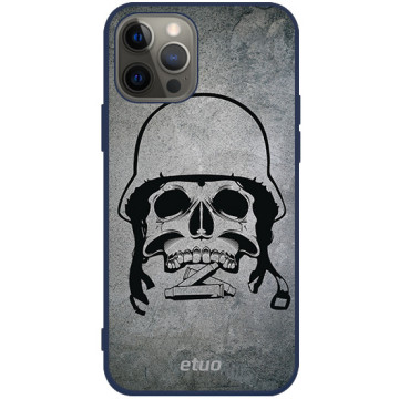 Phone case - casey Soft Flex Design - Military - Army skull - navy blue